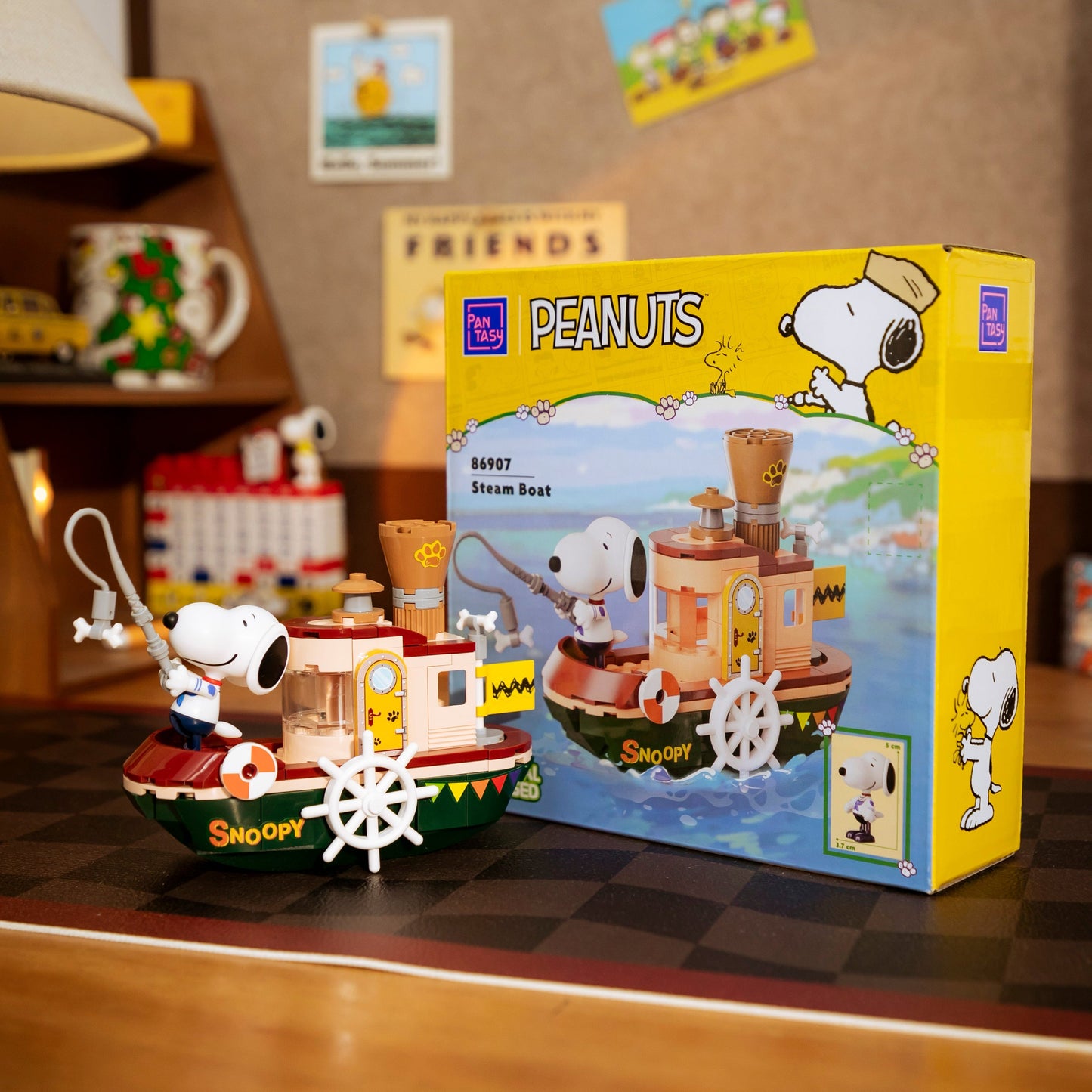 Snoopy Where We Go Series Steam Boat