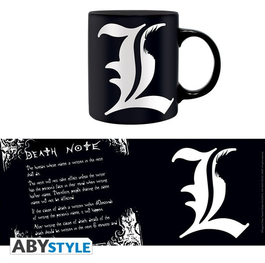 Taza DEATH NOTA L & reglas