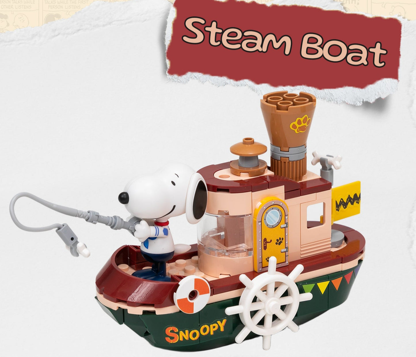 Snoopy Where We Go Series Steam Boat