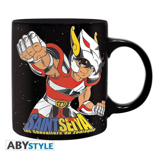 Taza SAINT SEIYA con acabado Negro Pegasus